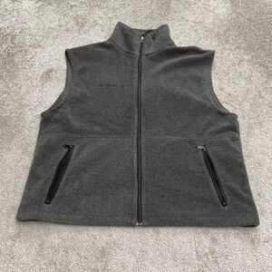 Columbia Steens Mountain Fleece Vest Mens XL Dark Gray Full Zip Outdoor Hiking
